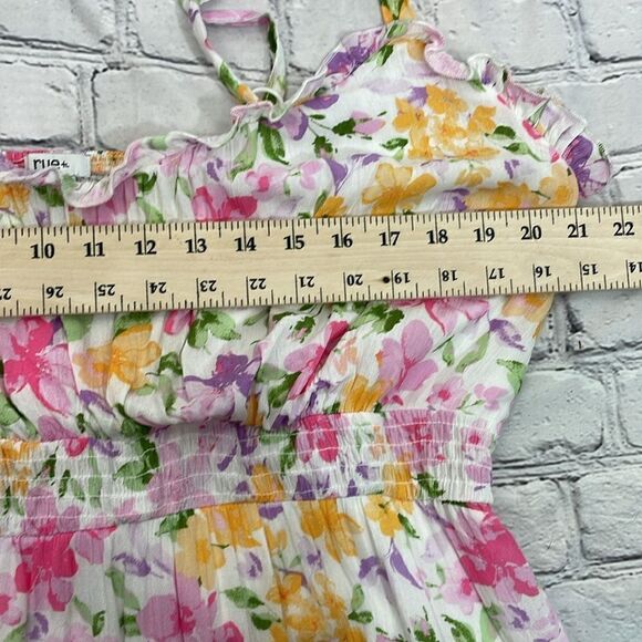 Rue 21 Floral Print Women's Sleeveless Floral Mini Dress Tiered Ruffle detail 3X - Picture 11 of 13